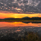 A Golden Sunset at Barnum Pond, Adirondack Mountains 