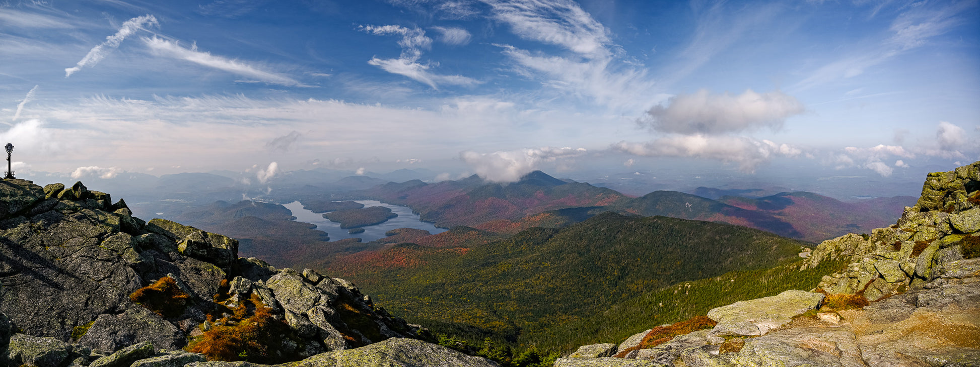 Vibrant Fall Colors from Whiteface Mountain Panorama