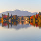 Reflections of Autumn's Beauty - Mirror Lake wall art