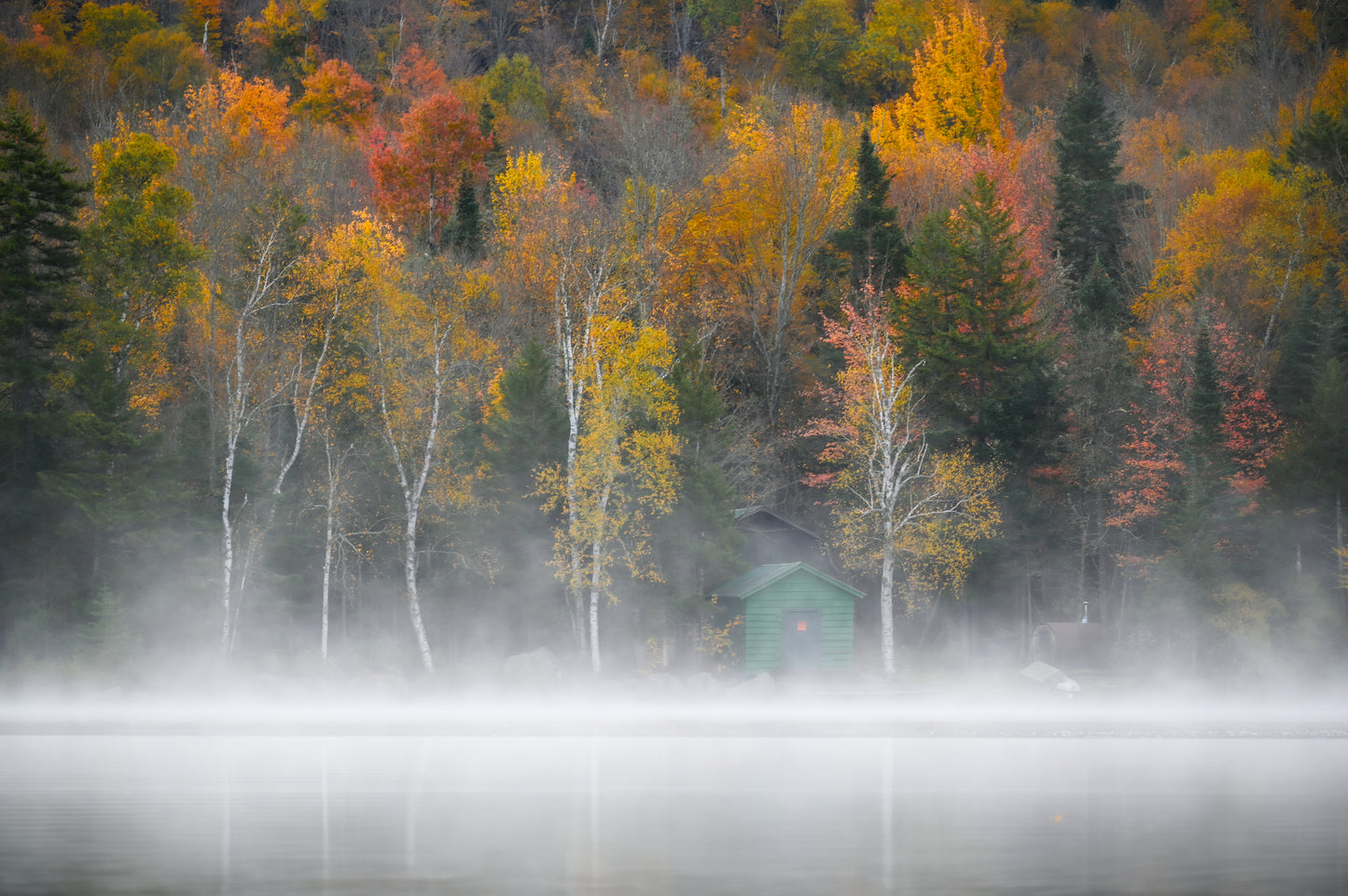 Misty Morning Light Adirondack print