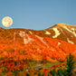 Hunter's Supermoon setting over Whiteface Mountain