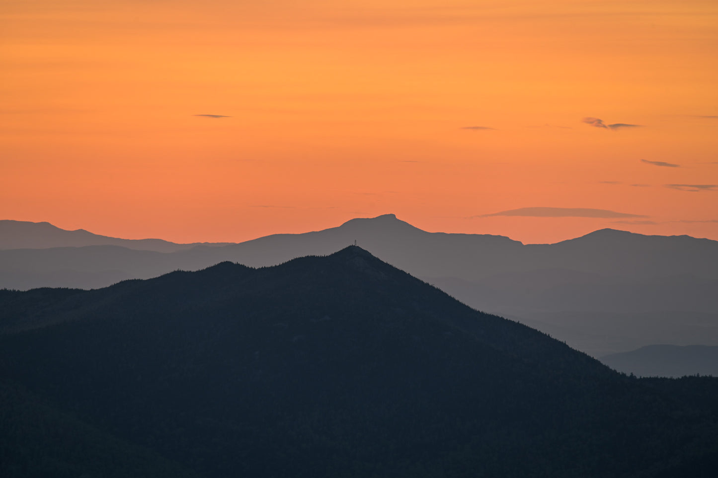 Morning Glow Over Hurricane and Camel's Hump