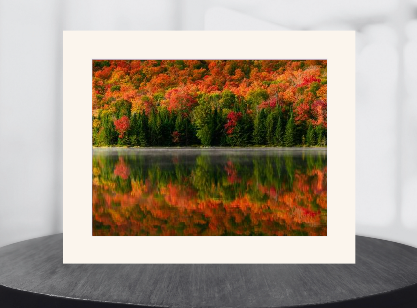 Autumn Reflections at Heart Lake Adirondack Mountains