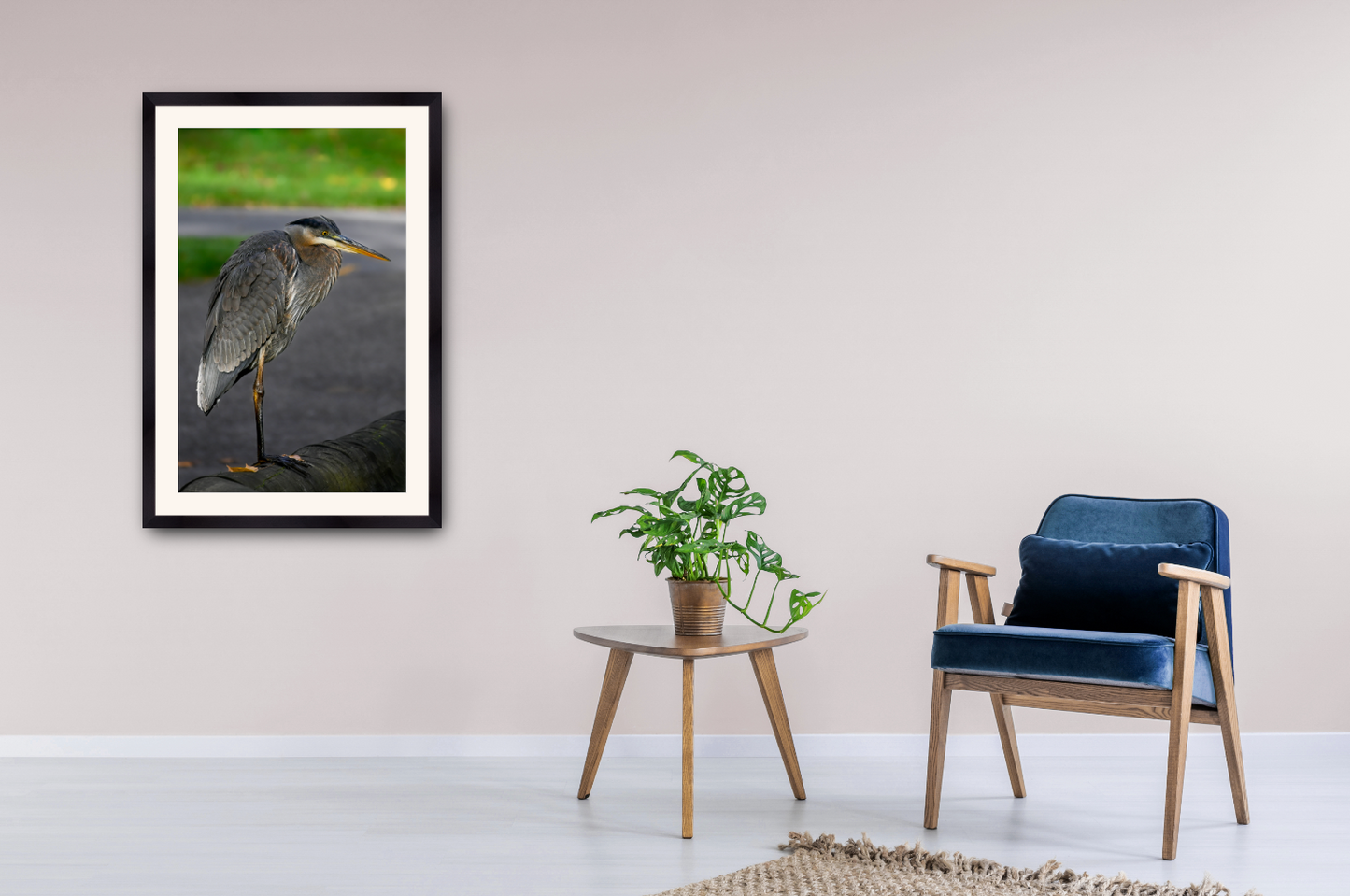 print of a Great Blue Heron