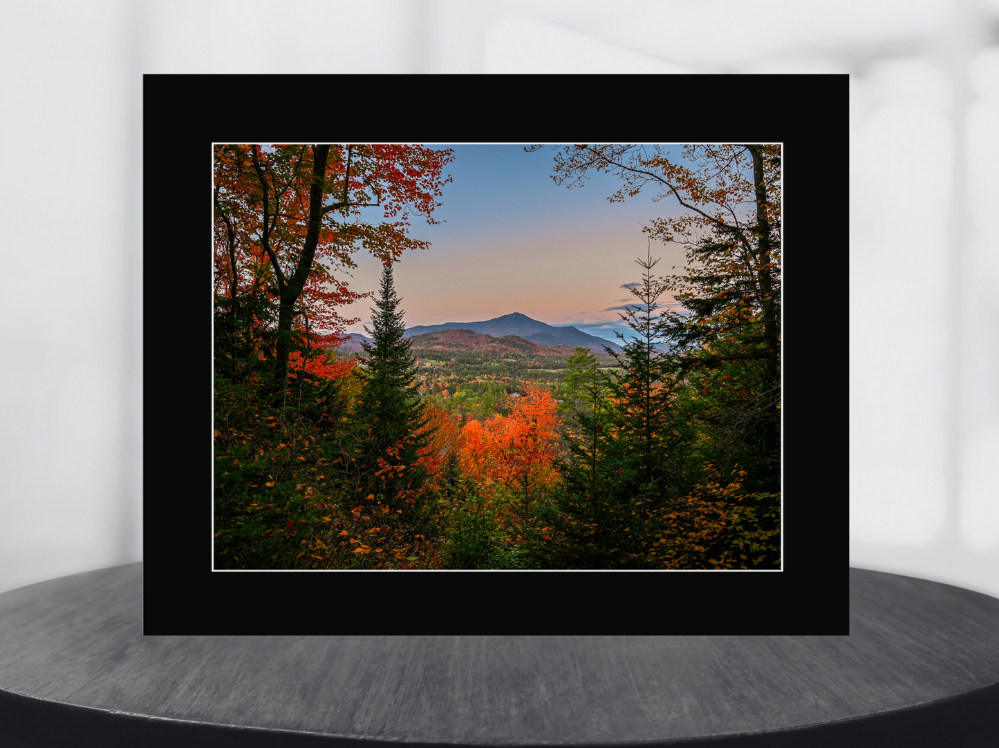 Print of fall in Lake Placid Adirondack Mountains 