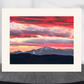 print of a sunset over whiteface mountain 