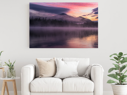 print of a Foggy Sunrise on Connery Pond