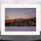 print of a Frozen alpine glow on whiteface