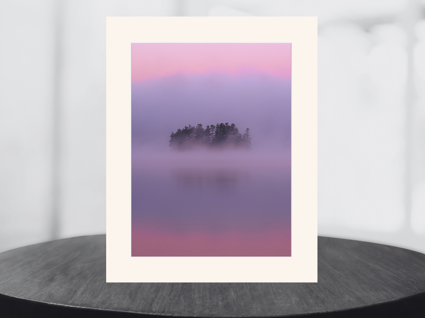 print of a Crisp Autumn Sunrise Adirondack Mountains 
