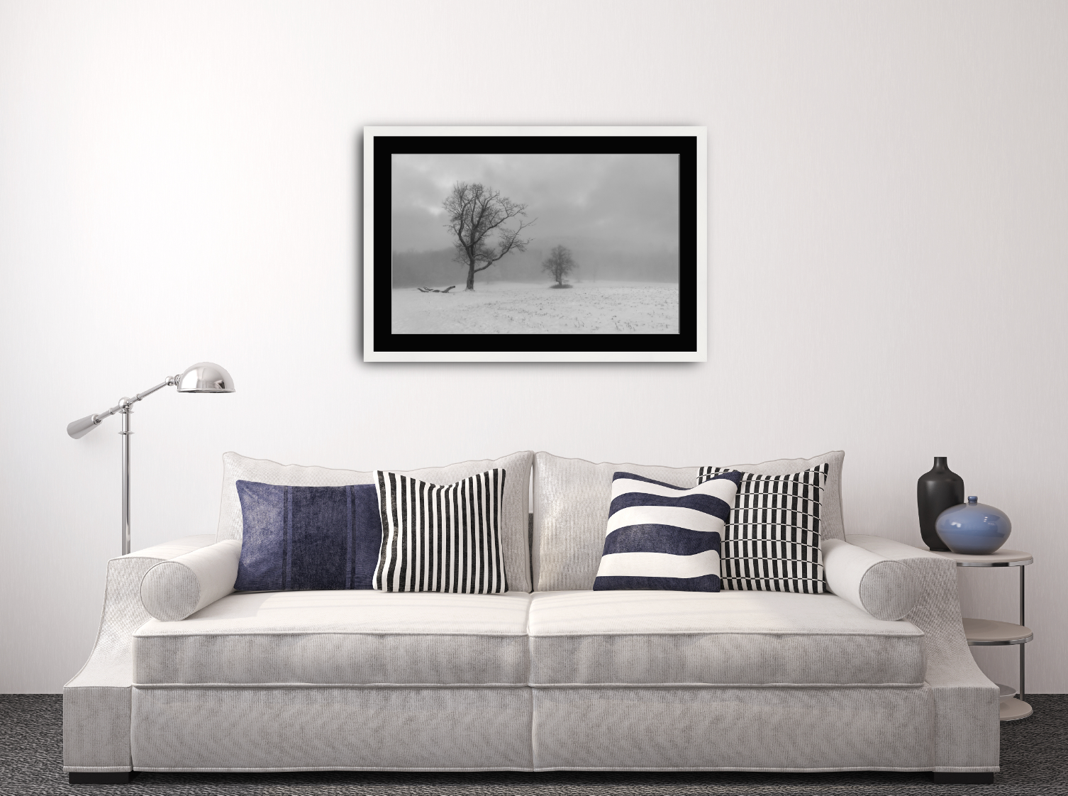 print of December Field of Fog, Adirondack Mountains 