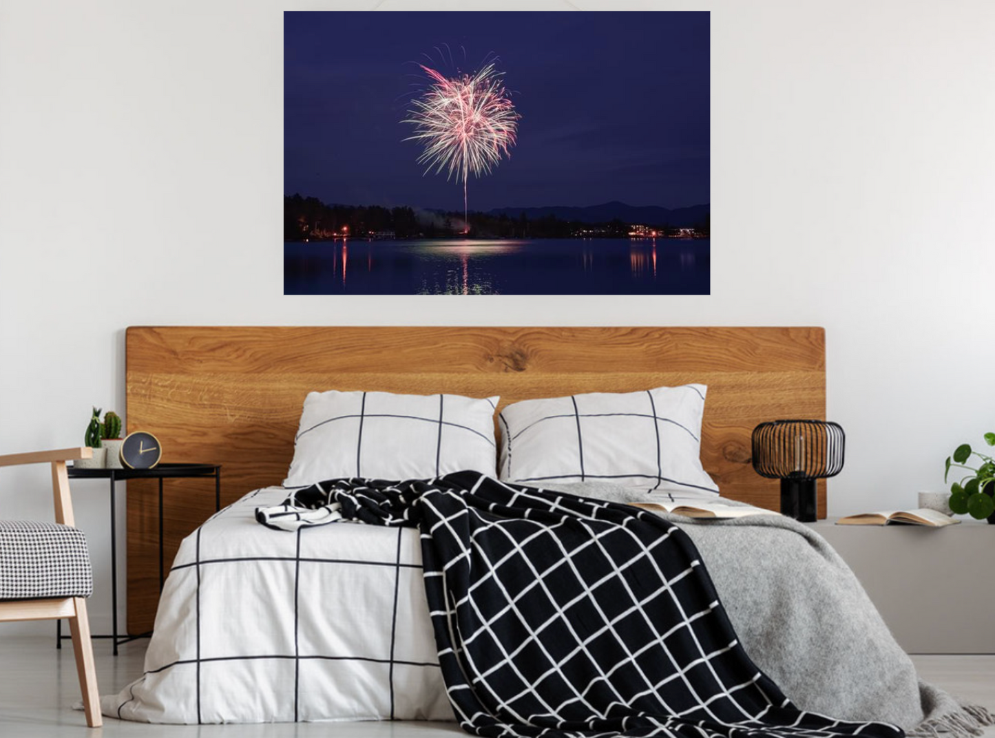 print of Independence Day Fireworks over Mirror Lake