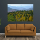 print of mountain layers and foliage Adirondack Mountains 