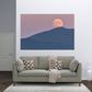 print of Harvest Moon Rising at Sunset