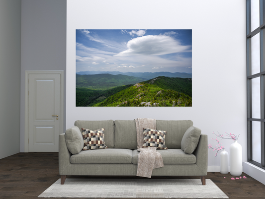 print of a Heart Shaped Cloud over Jay Range