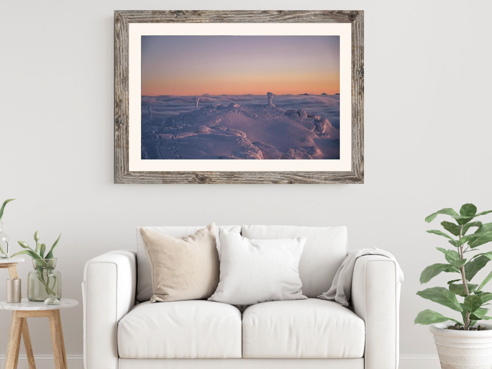 print of Peaks Soaring Above the Clouds on Whiteface Mountain