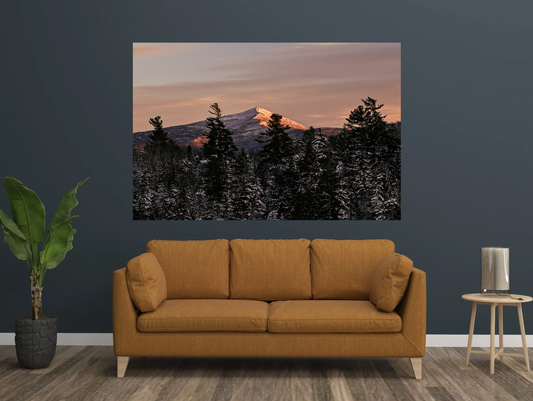 print of a Soft Alpine-Glow over Whiteface mountain