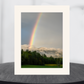 print of a rainbow over the adirondack mountains