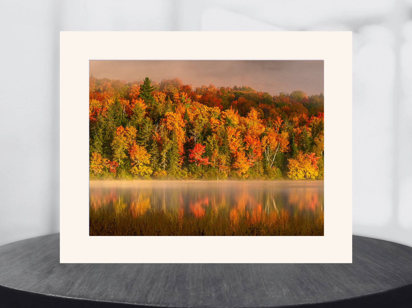 print of Autumn Reflections on a pond