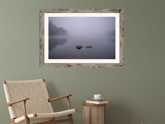 print of Morning Mist on Moose Pond