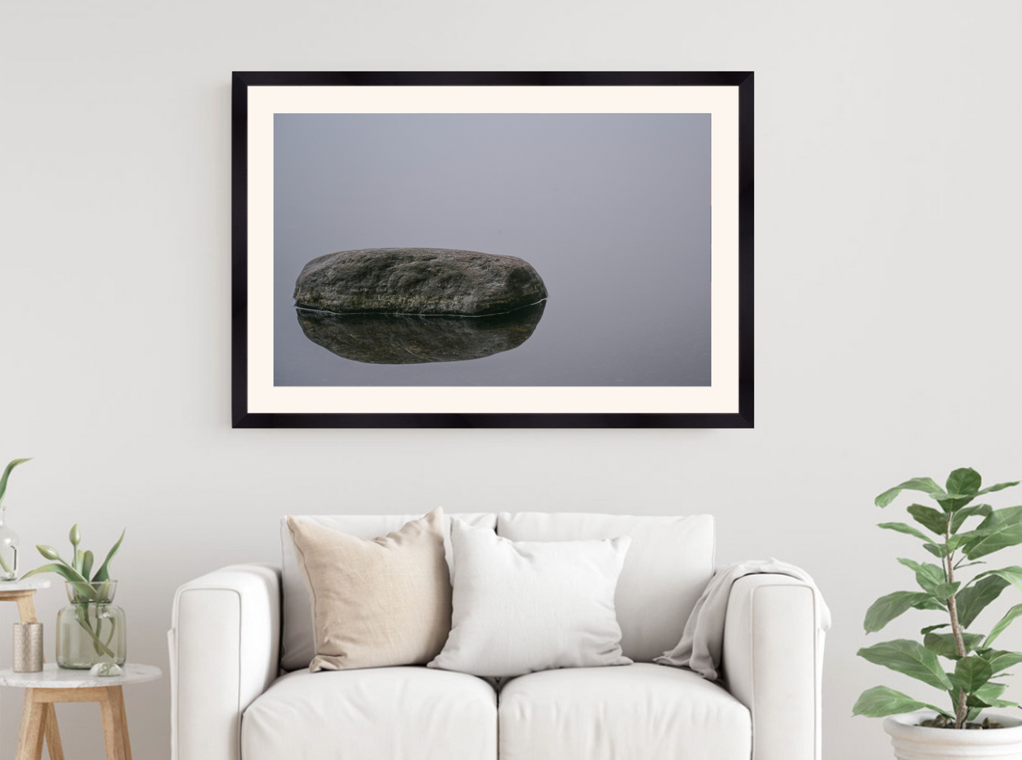 print of Reflection of a Rock 