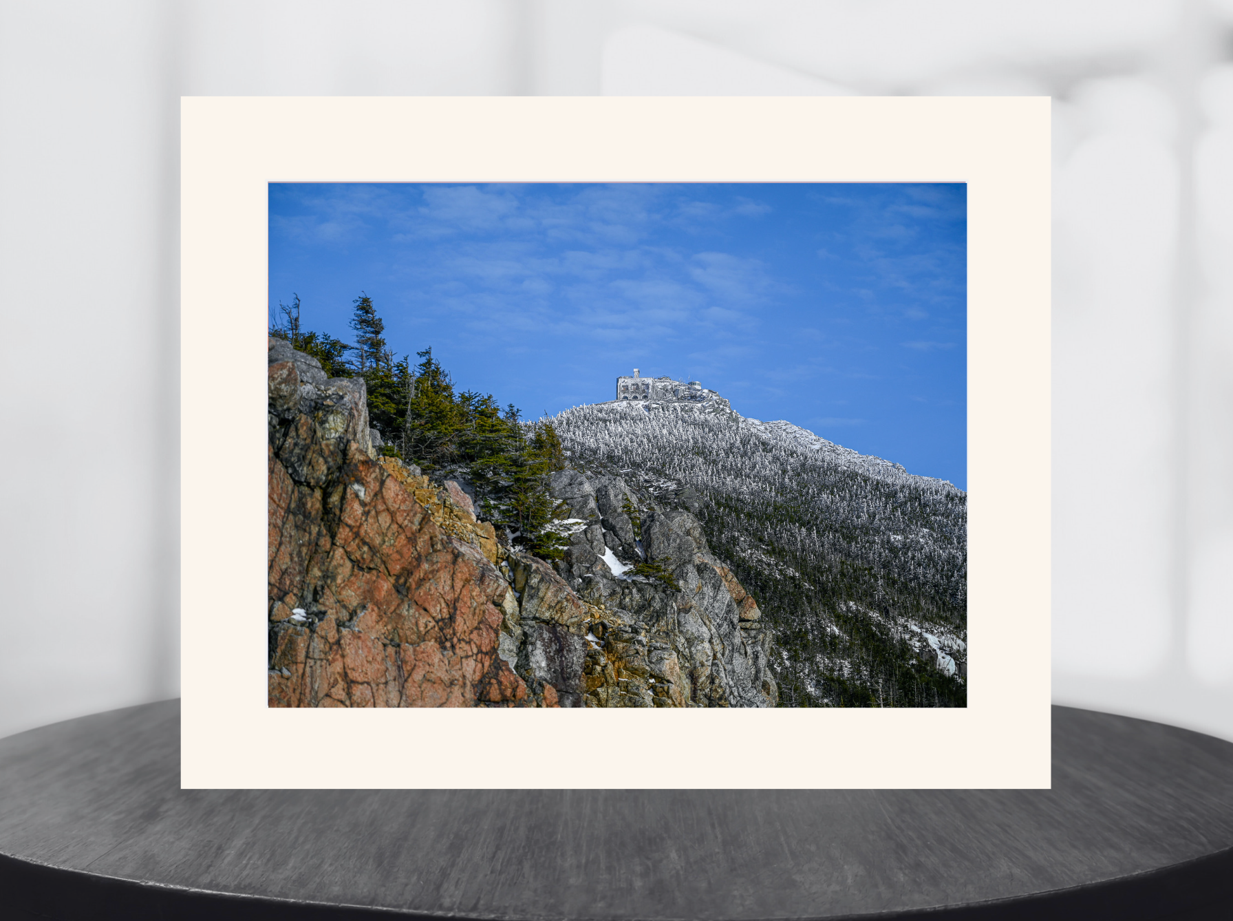 print of Whiteface mountain castle