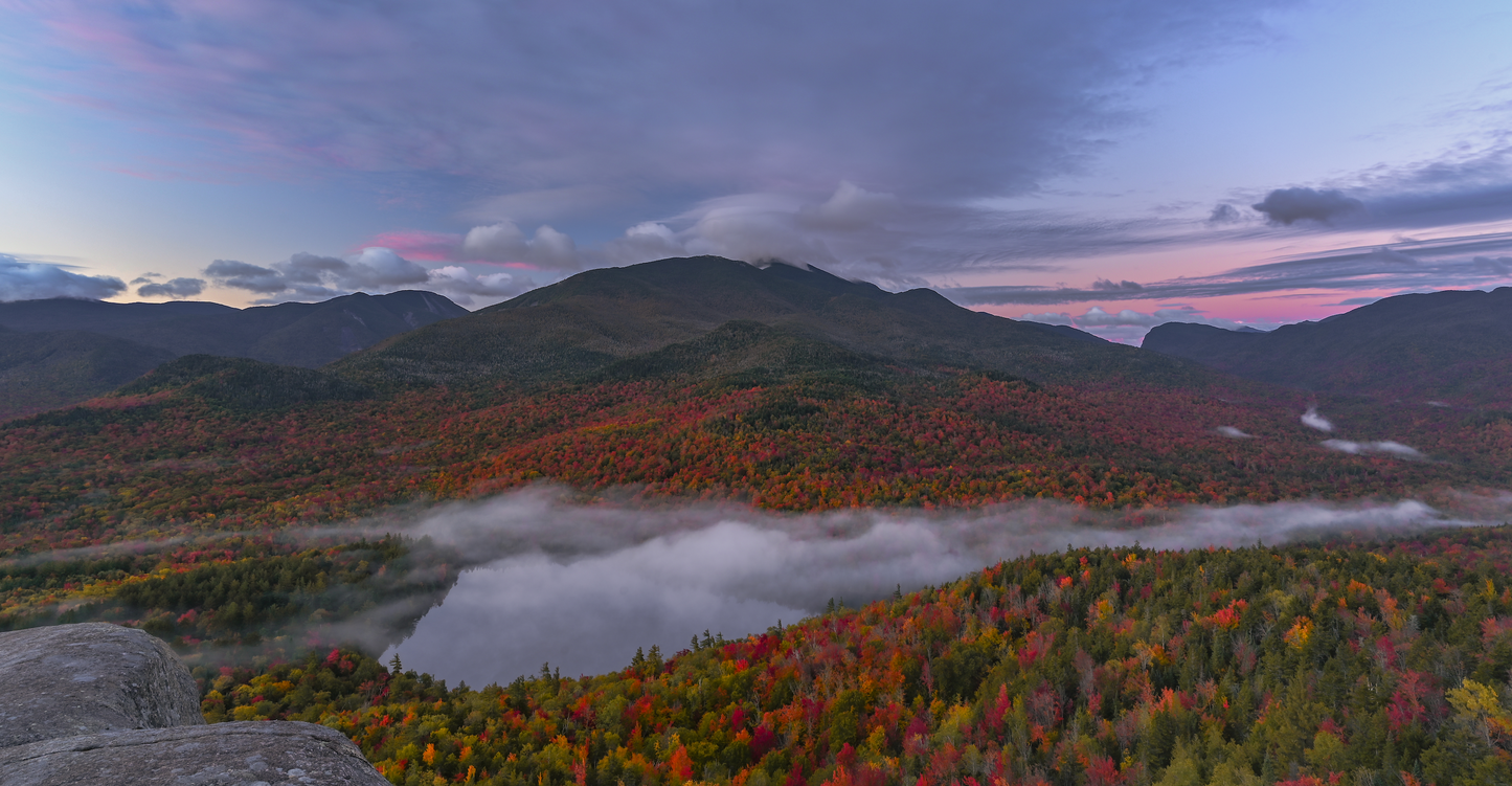 Heart Lake during peak fall foliage in the Adirondack’s