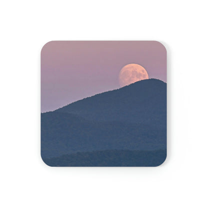 Cork Back Coaster - Full Moonrise