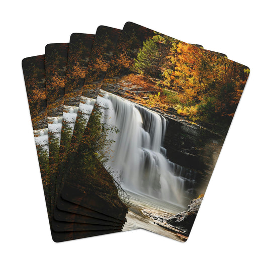 Playing Cards - Lower Falls, Letchworth State Park