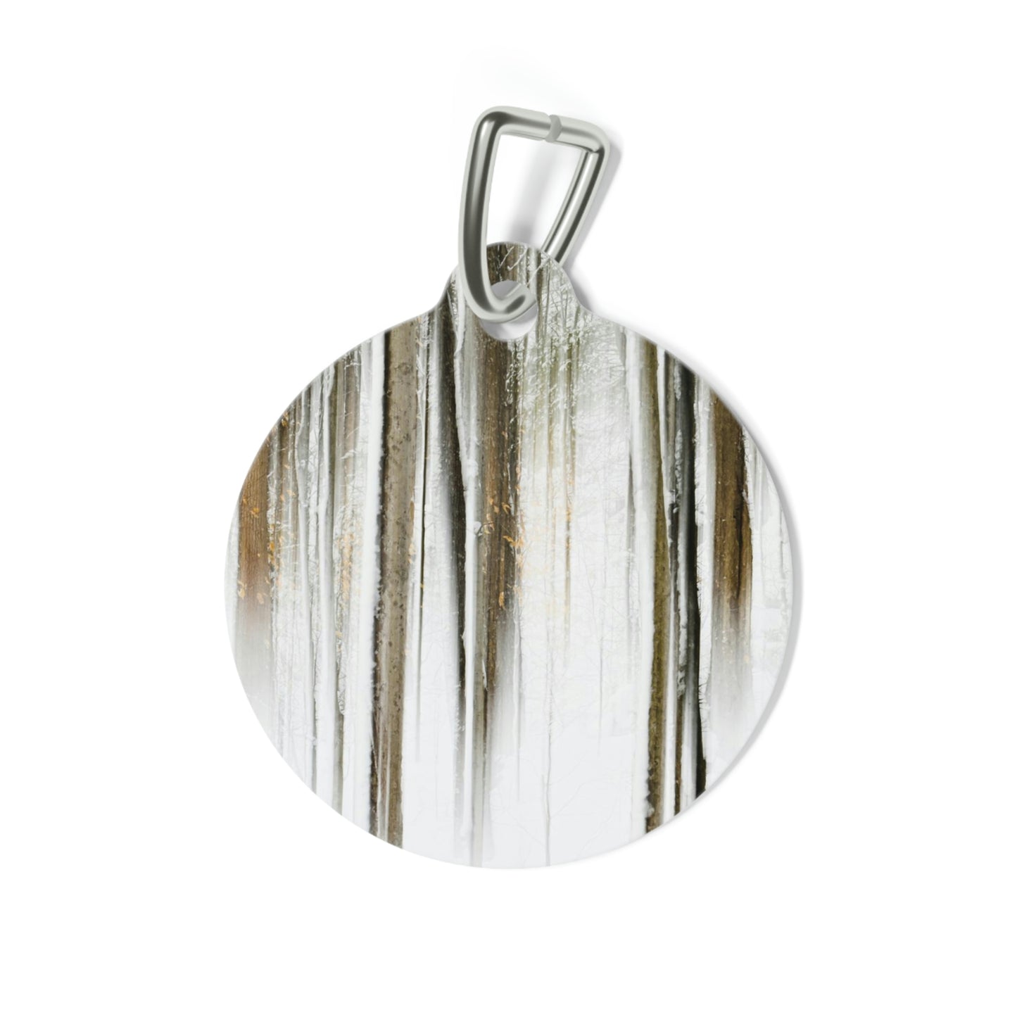 Pet Tag - Abstract Winter Woods
