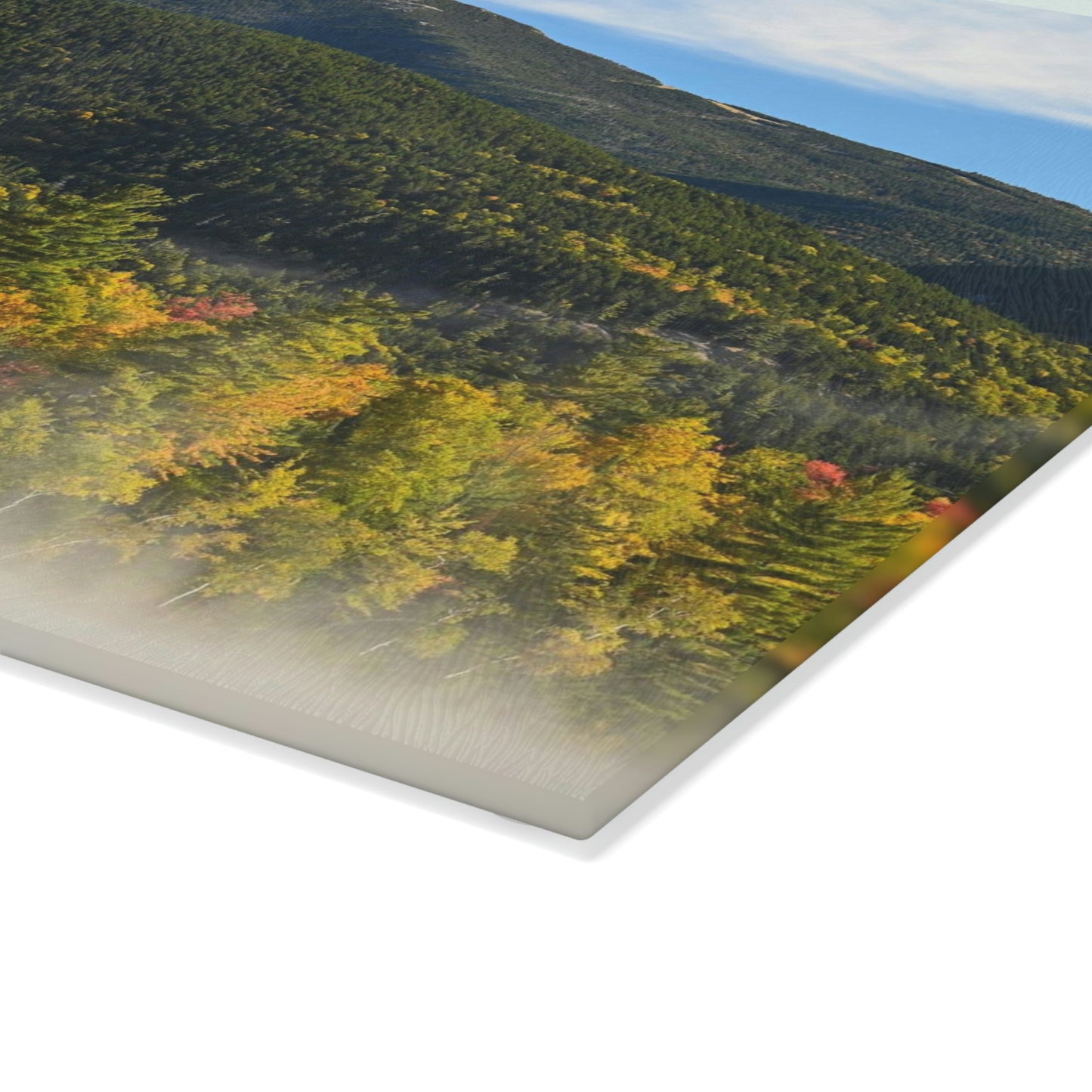 Glass Cutting Board - Whiteface Autumn