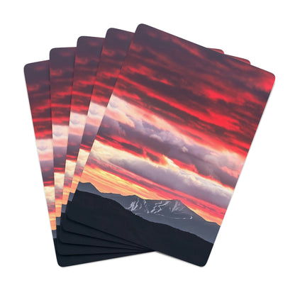 Playing Cards - Whiteface Mt. Sunset