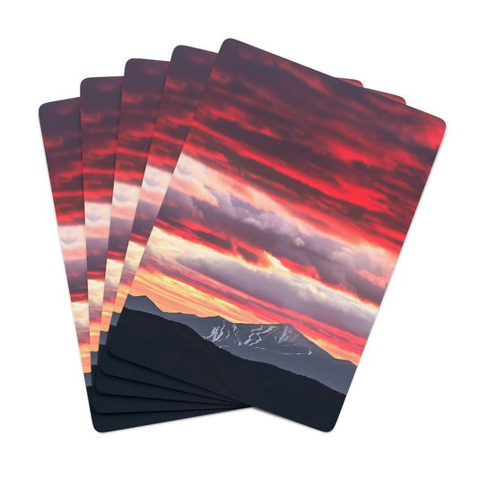 Playing Cards - Whiteface Mt. Sunset
