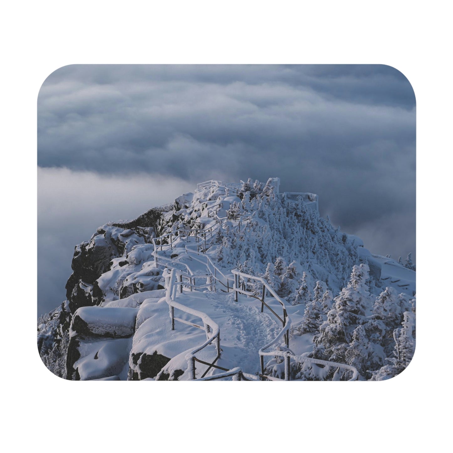 Whiteface Castle in the Clouds Mouse Pad