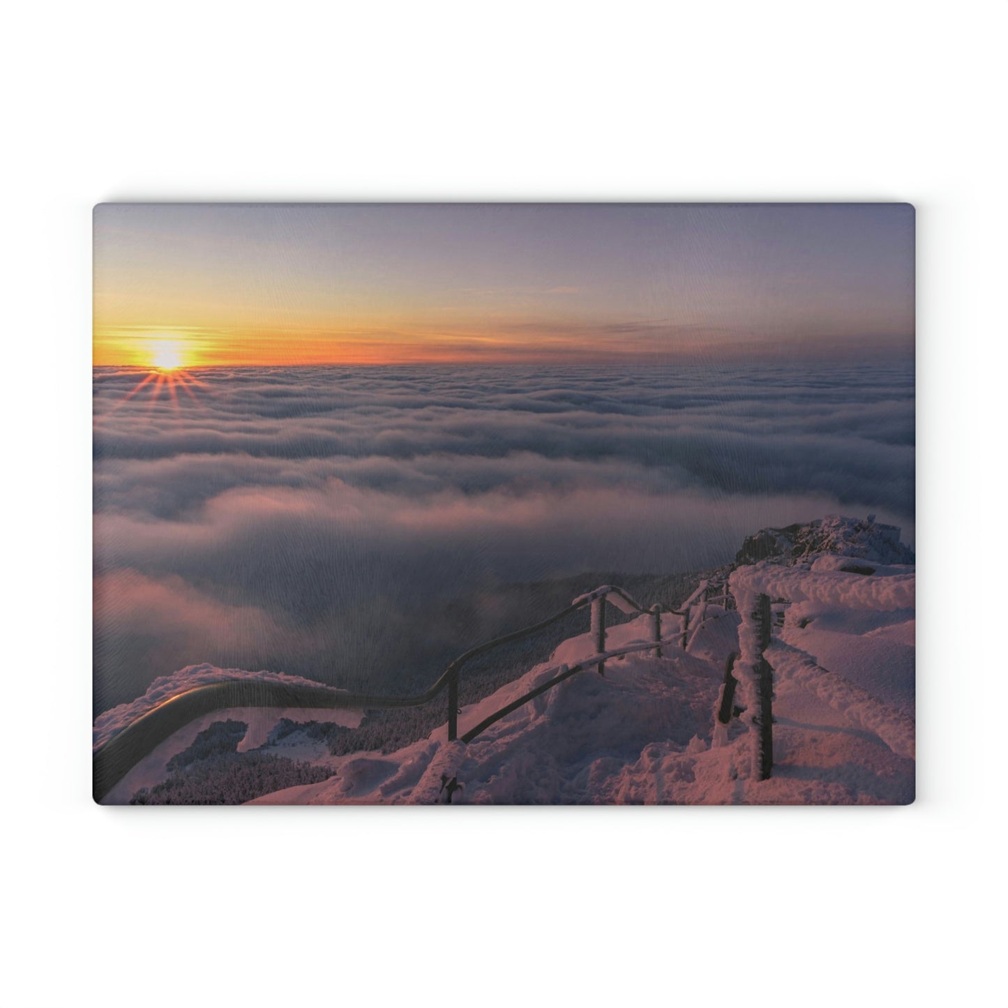 Glass Cutting Board - Stairway to Heaven, Whiteface Mt.