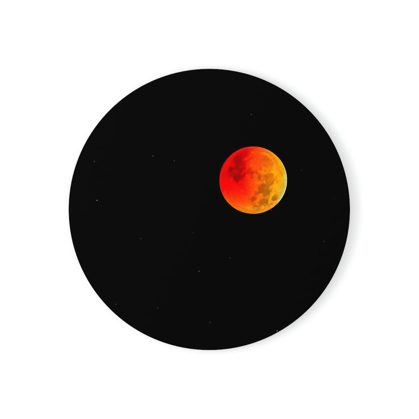 Cork Back Coaster - Lunar Eclipse