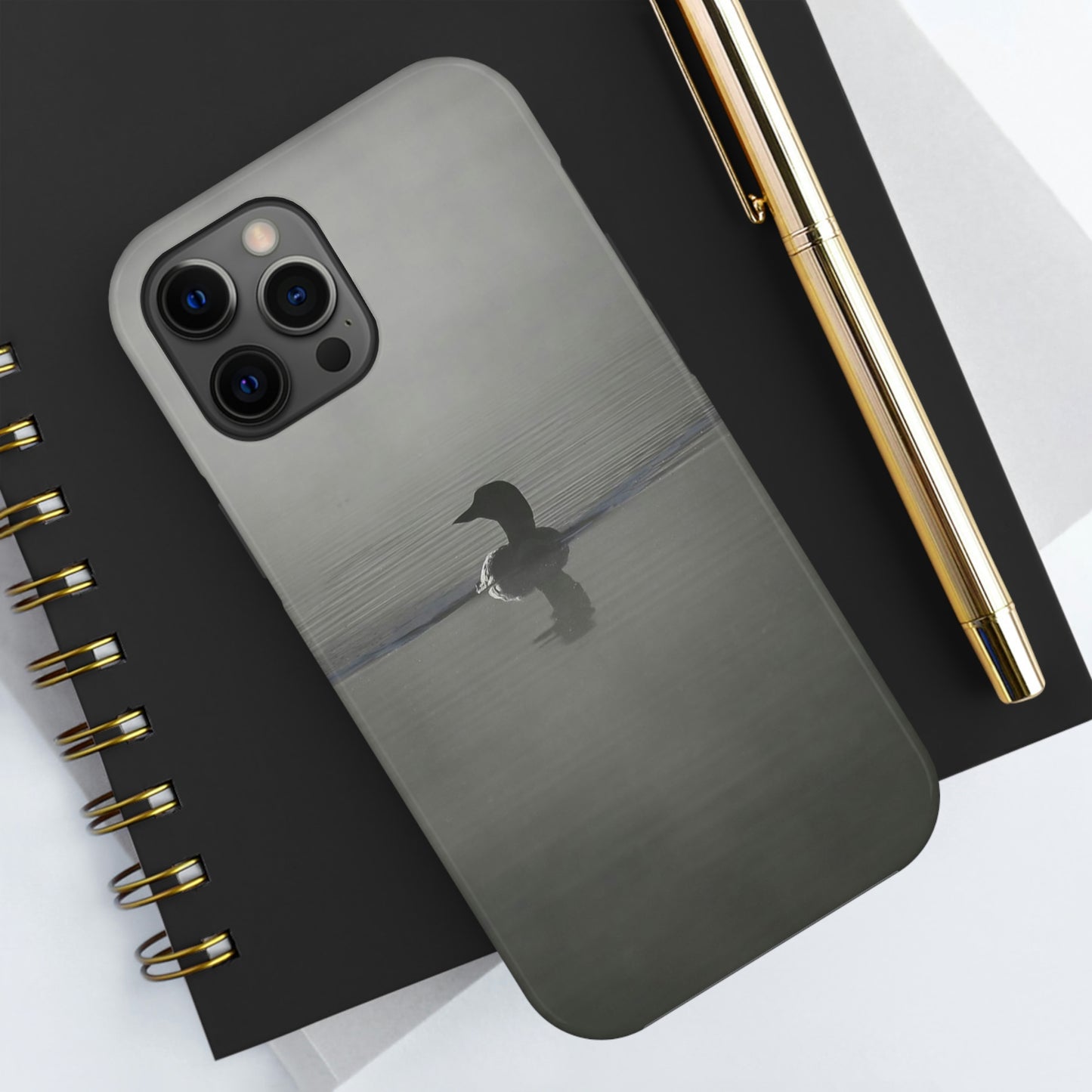 Impact Resistant Phone Case - Loon in the Mist