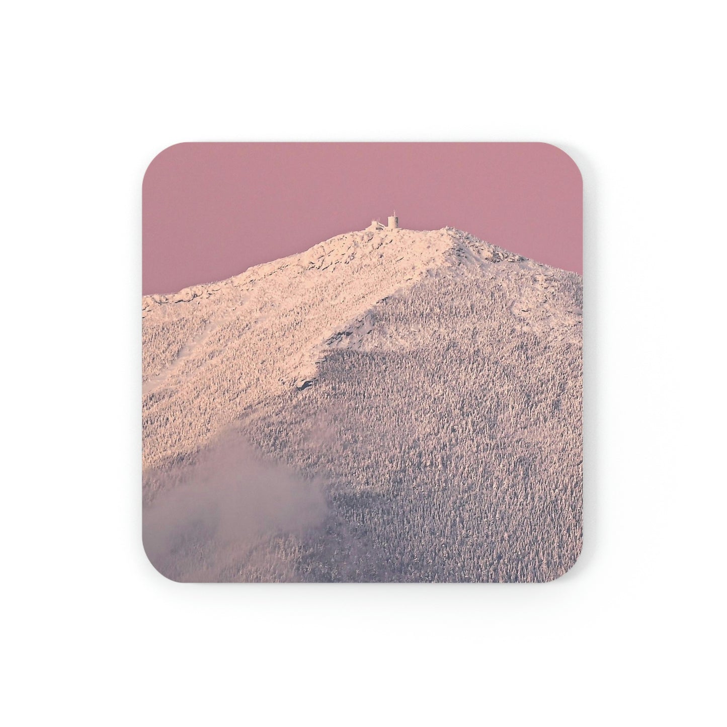 Cork Back Coaster - Pretty in Pink, Whiteface