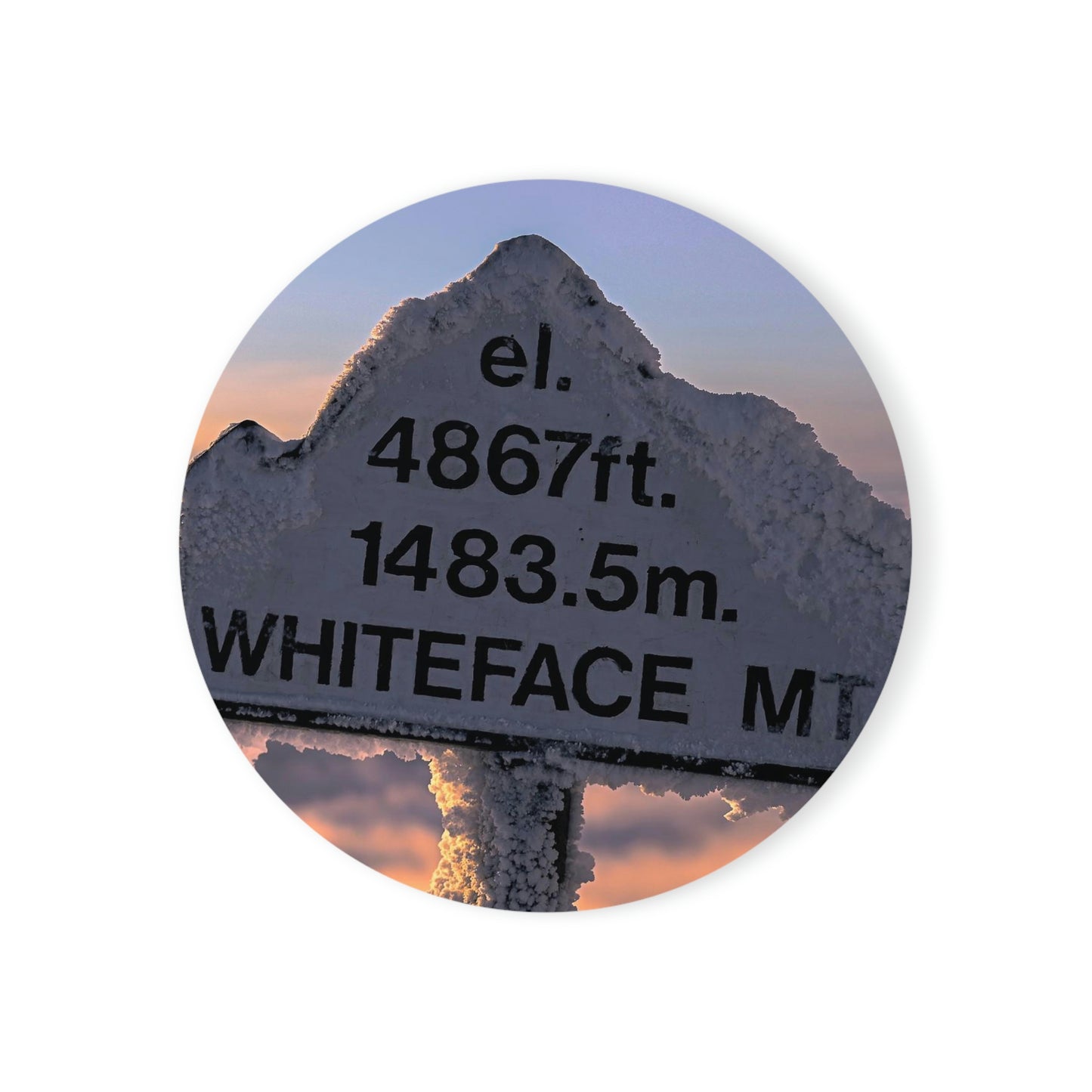 Cork Back Coaster - Whiteface Mt.