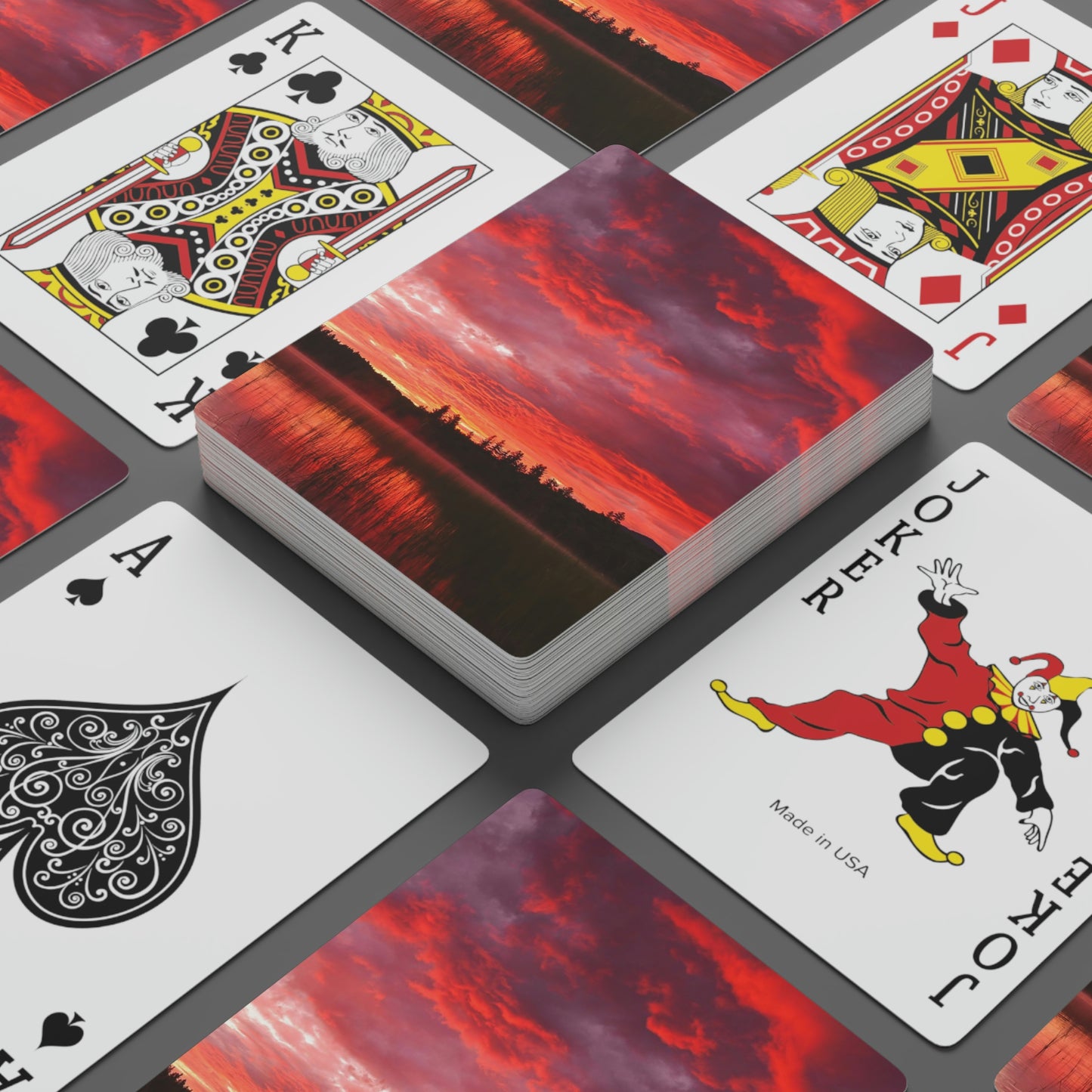 Playing Cards - Fire in the Sky