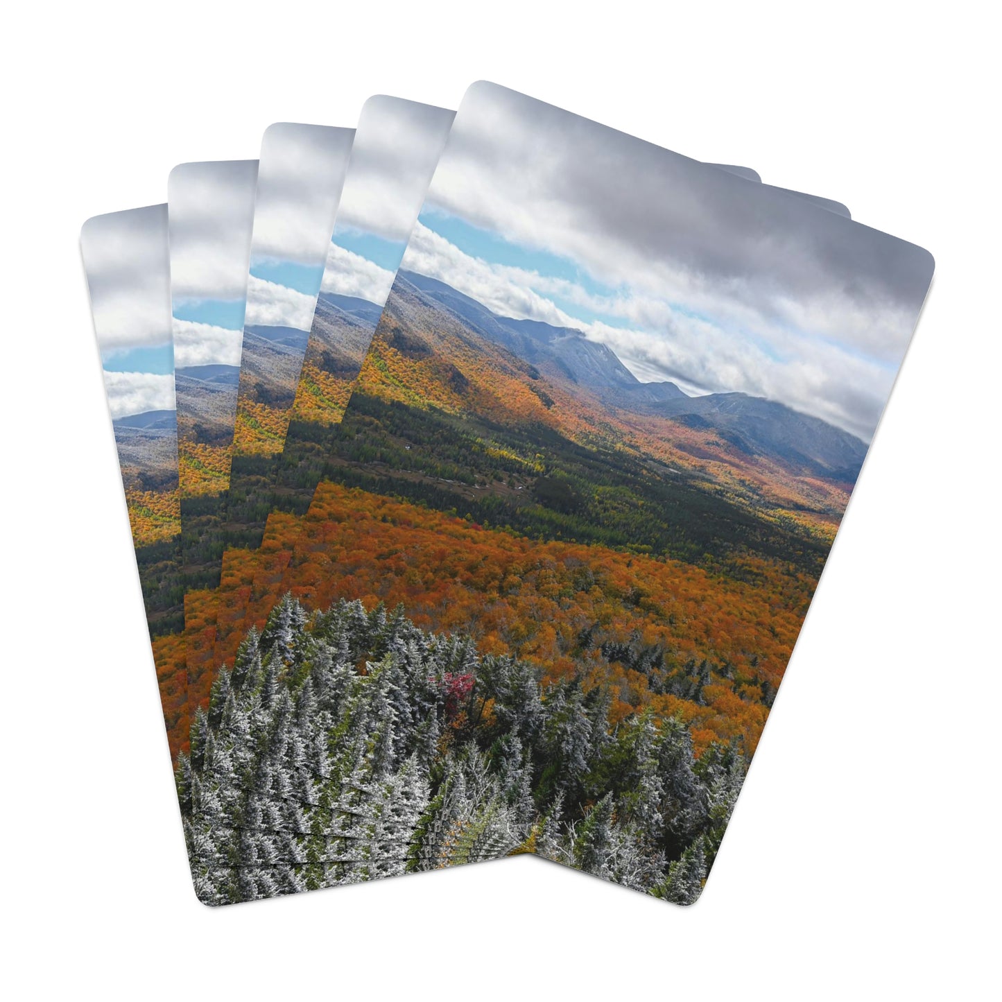 Playing Cards - Frosty Fall Day, Mt. Van Hoevenberg