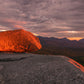 print of a sunrise at Balanced Rocks in the Adirondack Mountains 