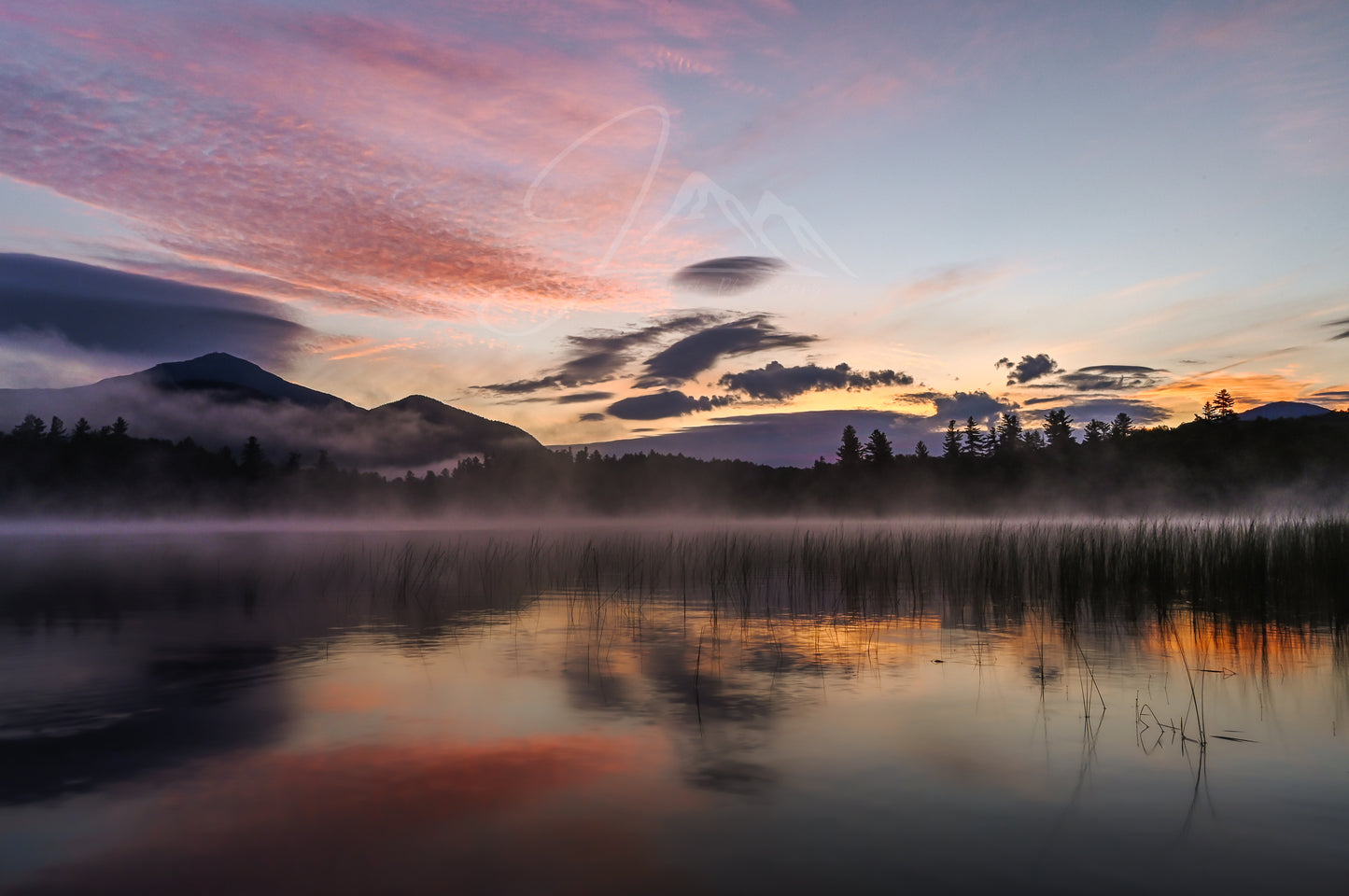 print of a Foggy Sunrise on Connery Pond