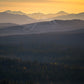 Autumn morning sunrise layers in the Adirondack Mountains 