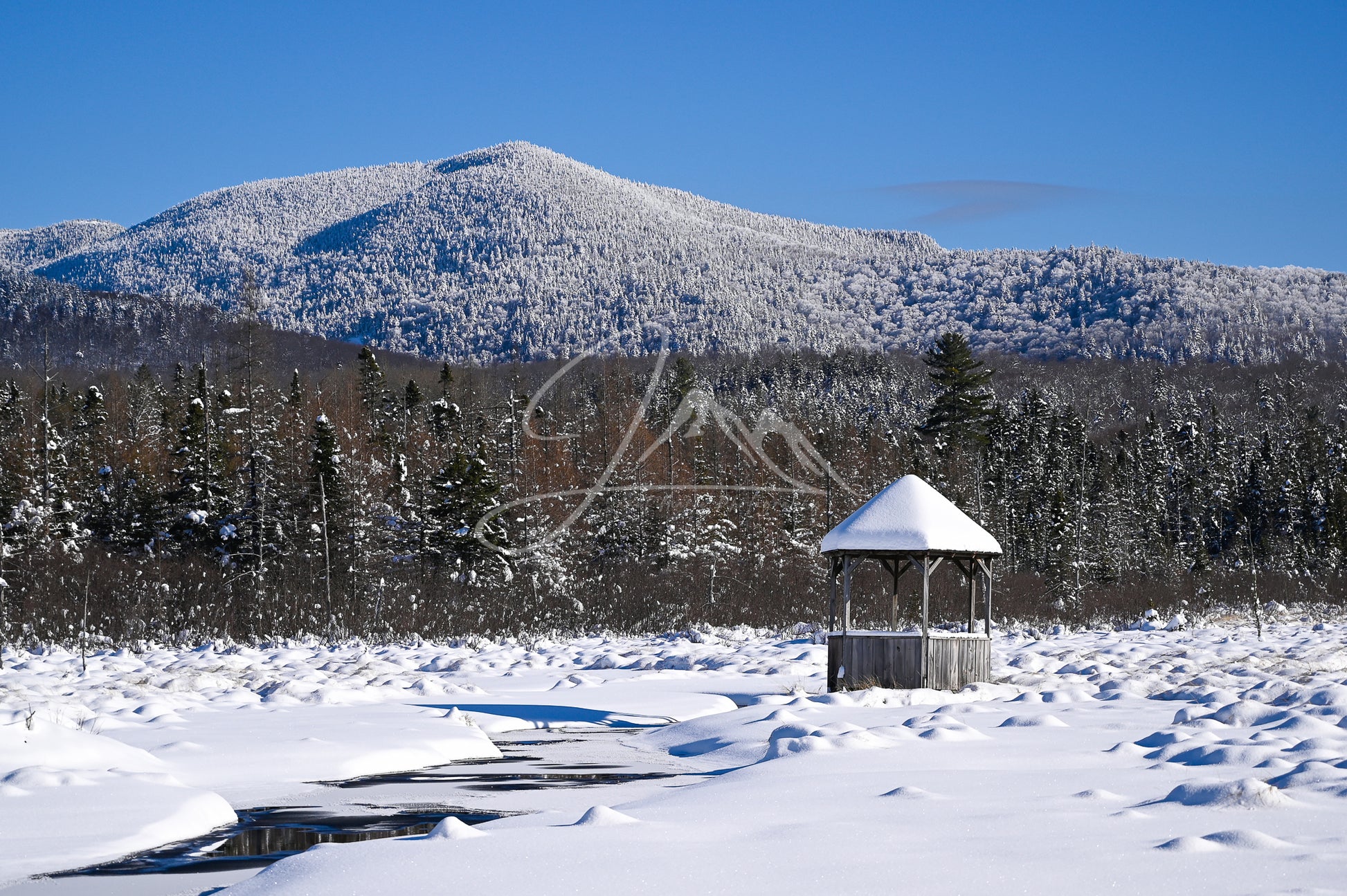 Bluebird Day at Jublin Brook Print