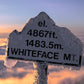 print of Whiteface Mt. summit plaque