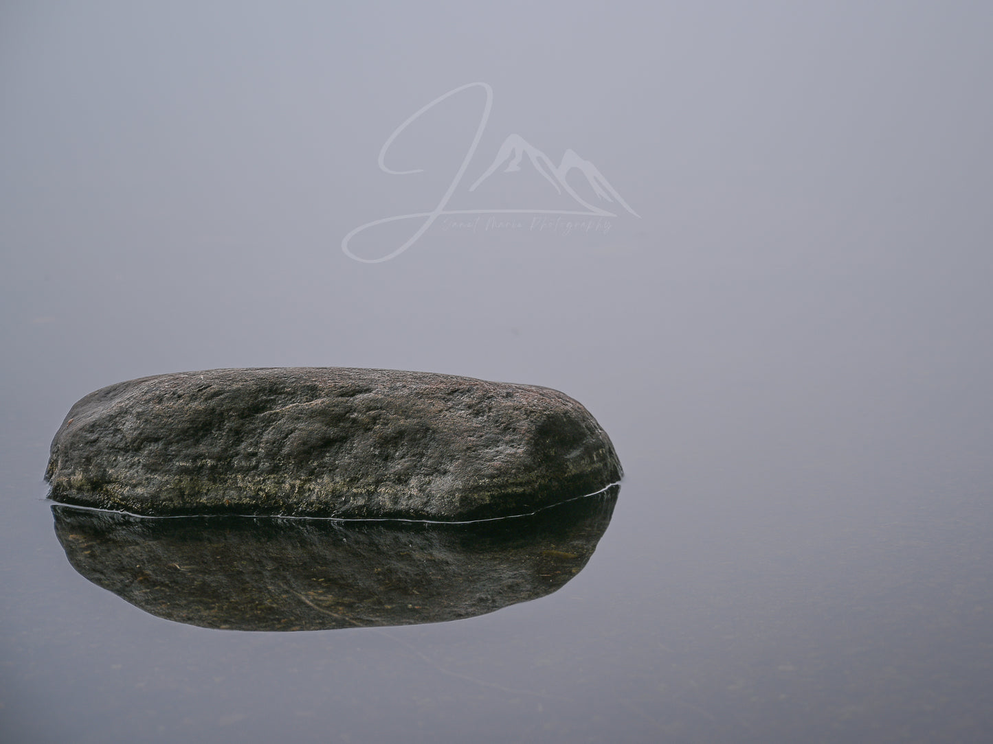 print of Reflection of a Rock 
