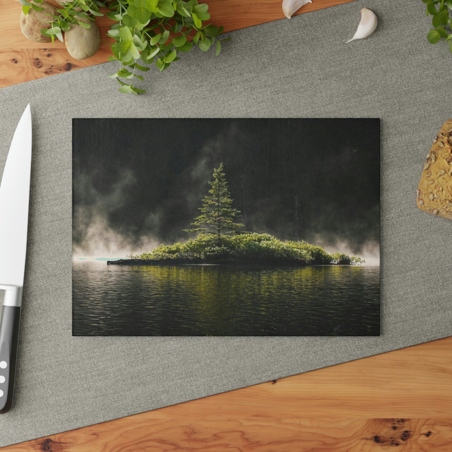 Glass Cutting Board - Misty Morning