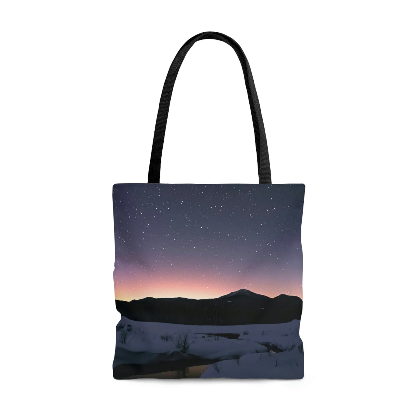 Tote Bag - Starlit Aurora over Whiteface Mt.