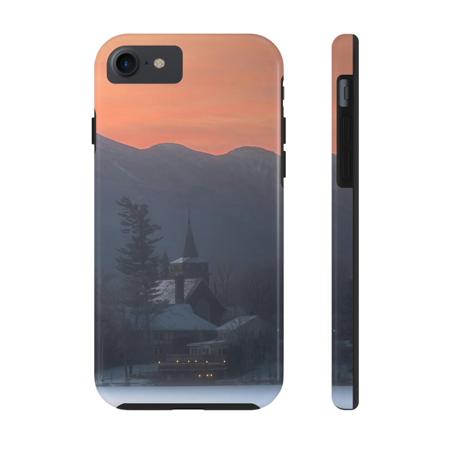 Impact Resistant Phone Case - Mirror Lake Winter Sunrise