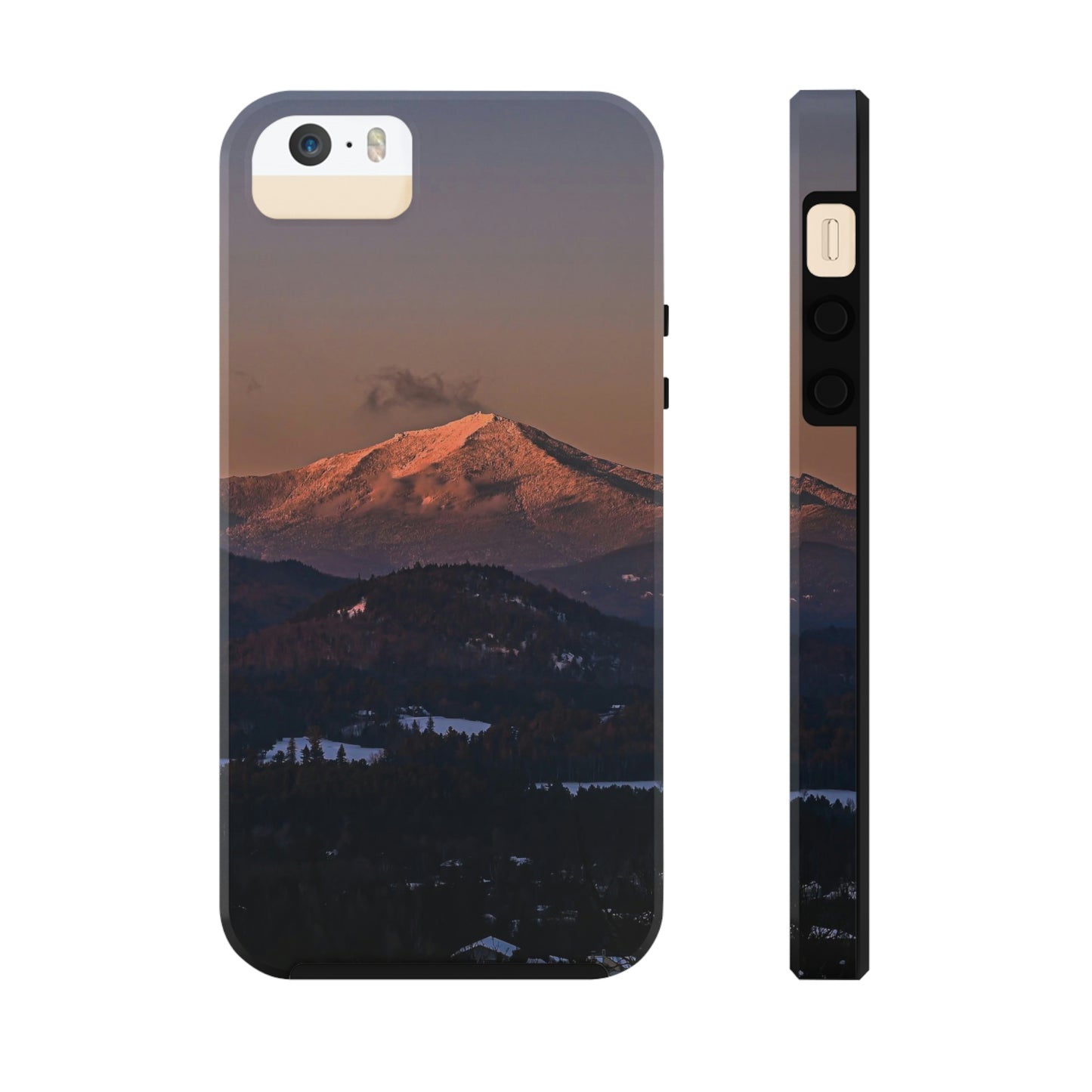 Impact Resistant Phone Case - Sundown in a Mountain Town